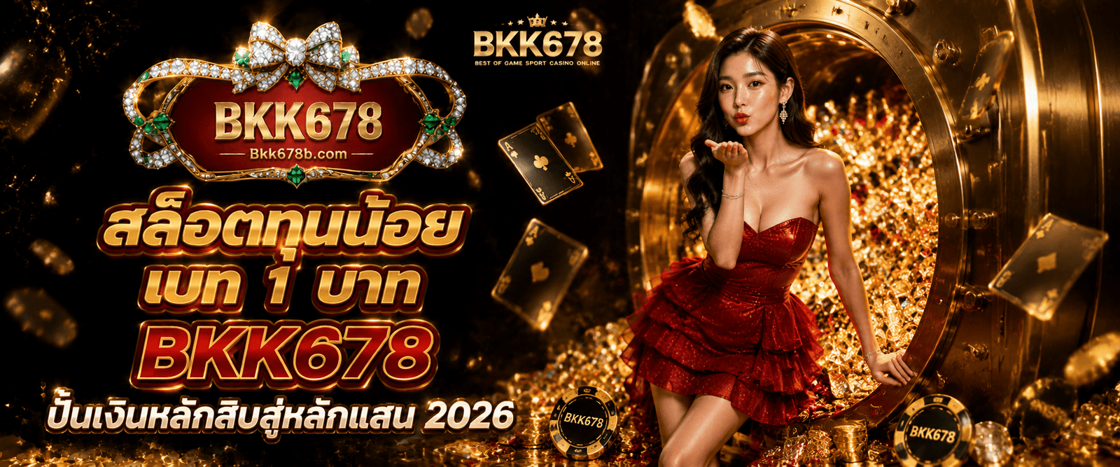 BKK678 low budget slots with 1 baht bets featuring small stakes turned into big wins for 2026
